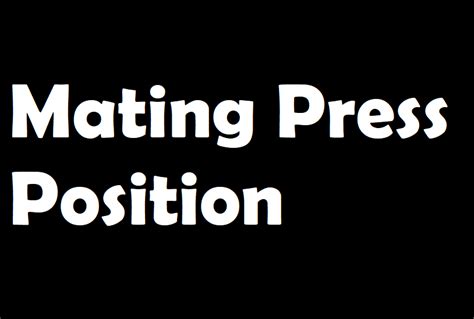 mating press sexual position